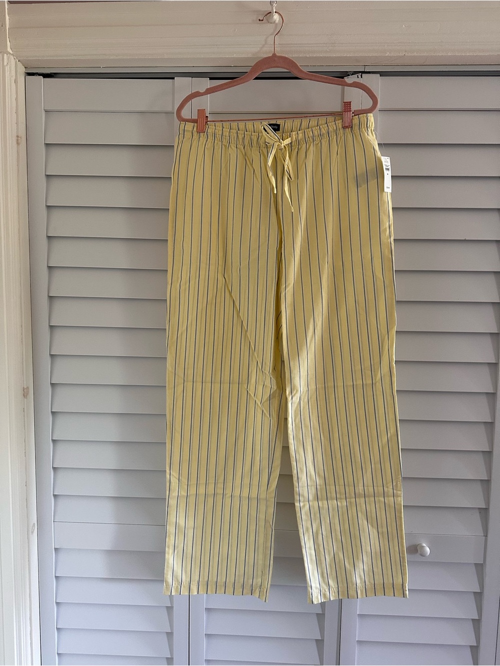 NWT Gap Body Women’s Yellow Pinstripe Drawstring Pajama Pants